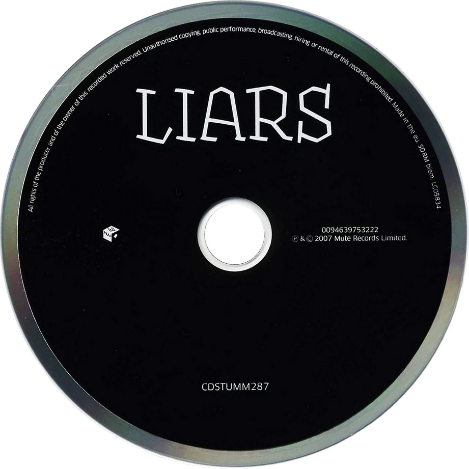 Cartula Cd de Liars - Liars