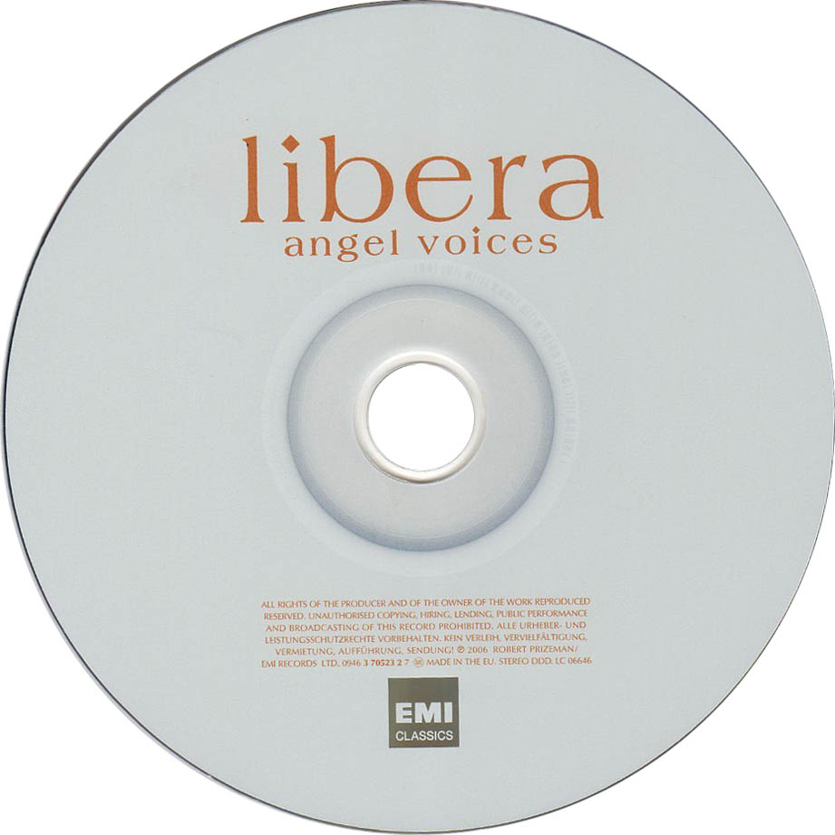 Cartula Cd de Libera - Angels Voices