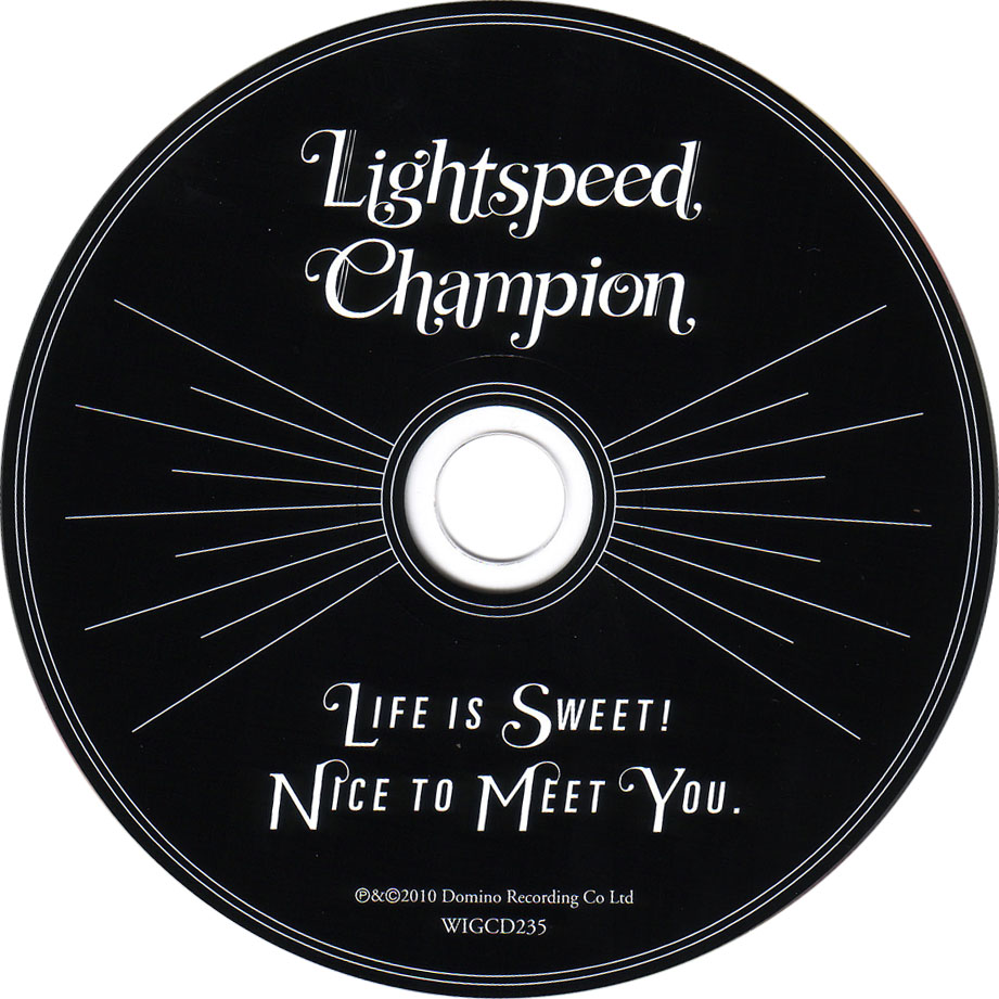 Cartula Cd2 de Lightspeed Champion - Life Is Sweet! Nice To Meet You