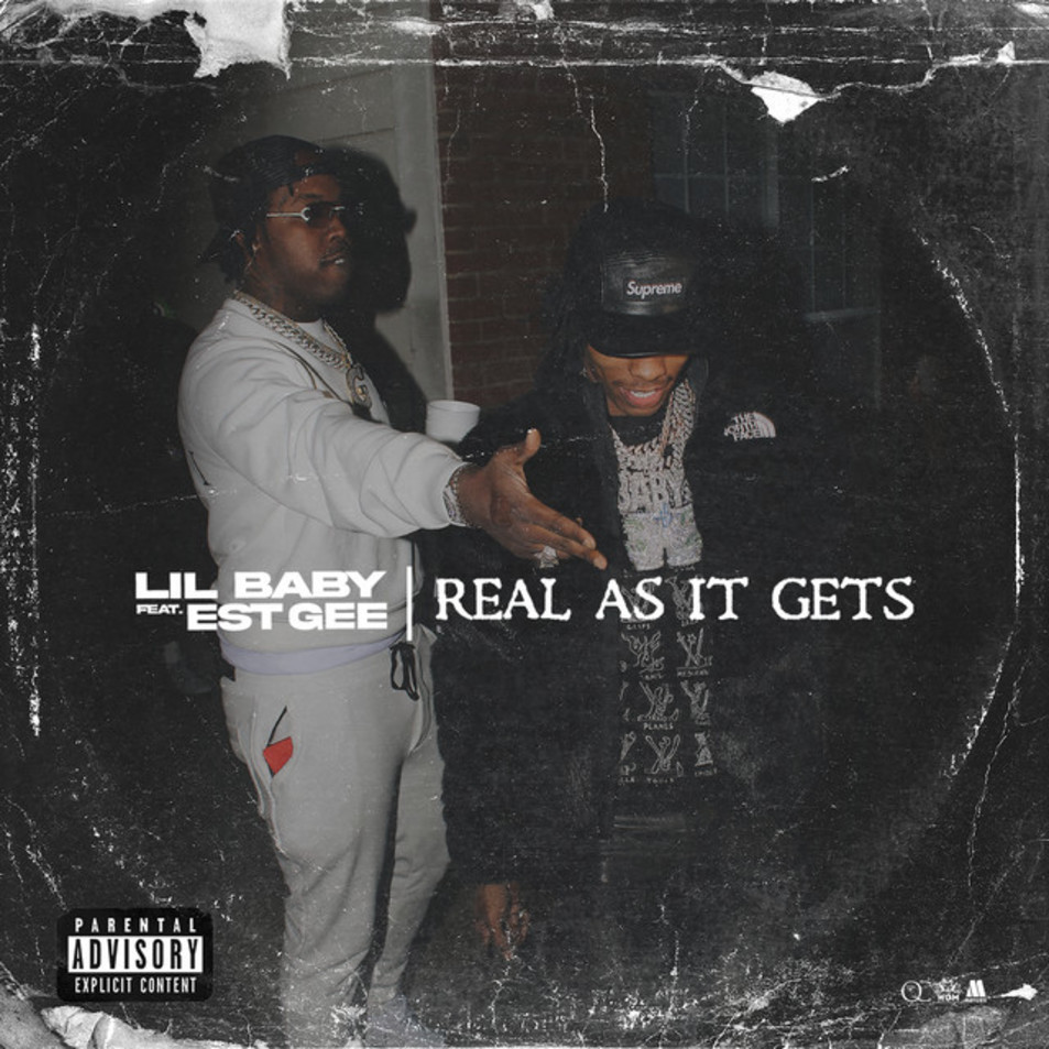 Car�tula Frontal de Lil Baby - Real As It Gets (Featuring Est Gee) (Cd Single)