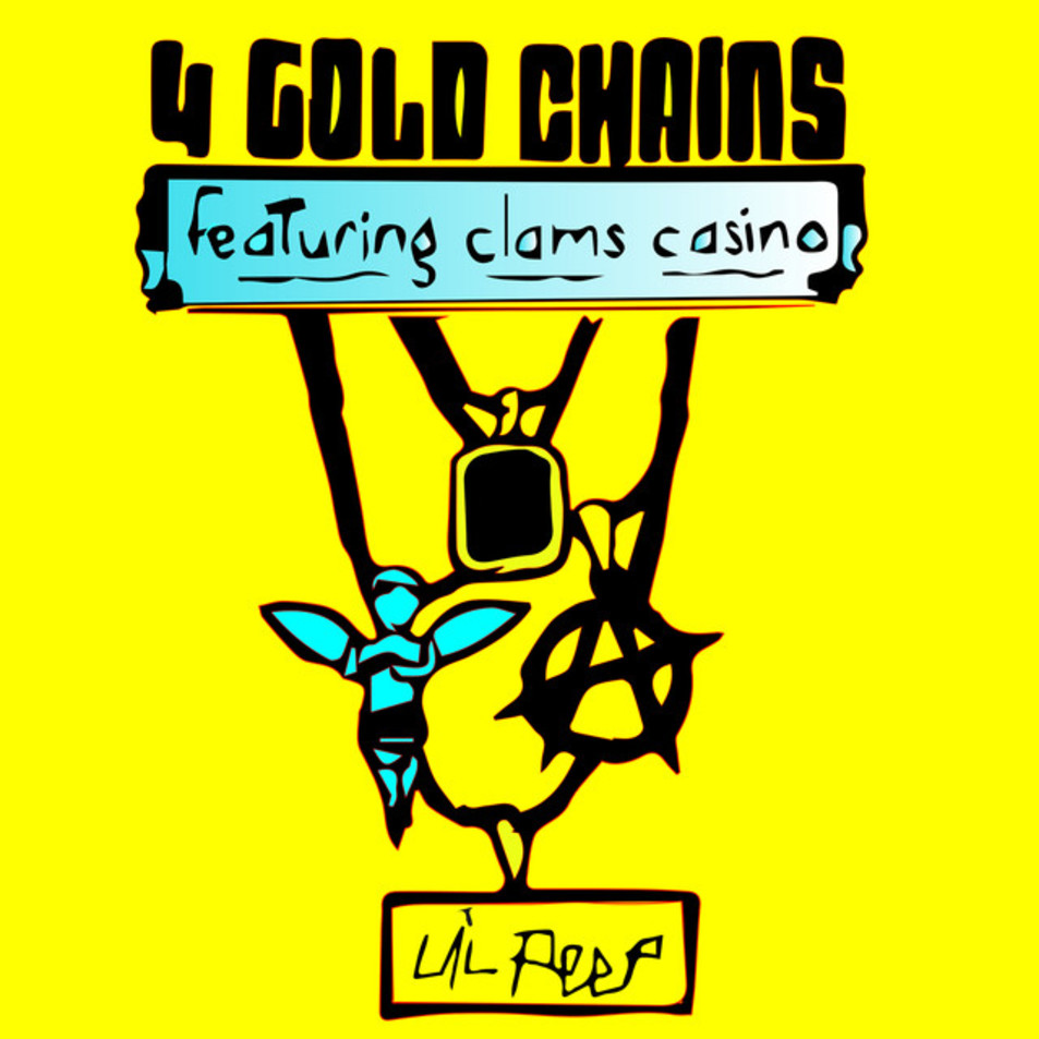 Cartula Frontal de Lil Peep - 4 Gold Chains (Featuring Clams Casino) (Cd Single)