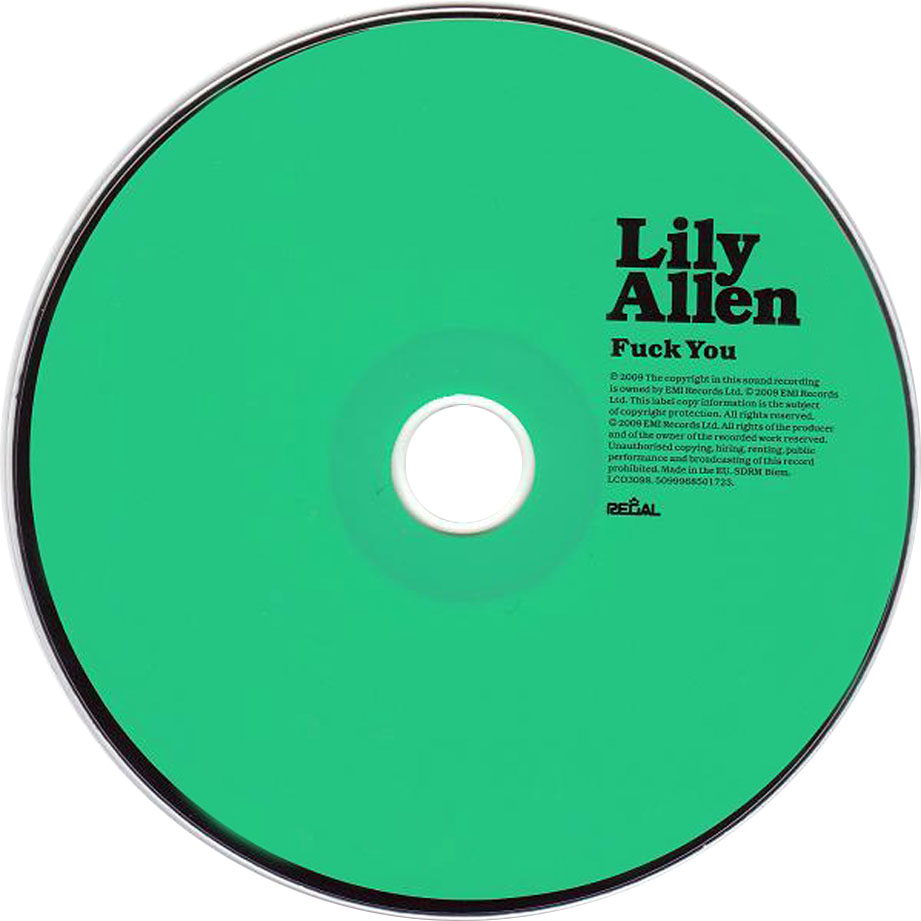 Cartula Cd de Lily Allen - Fuck You (Cd Single)