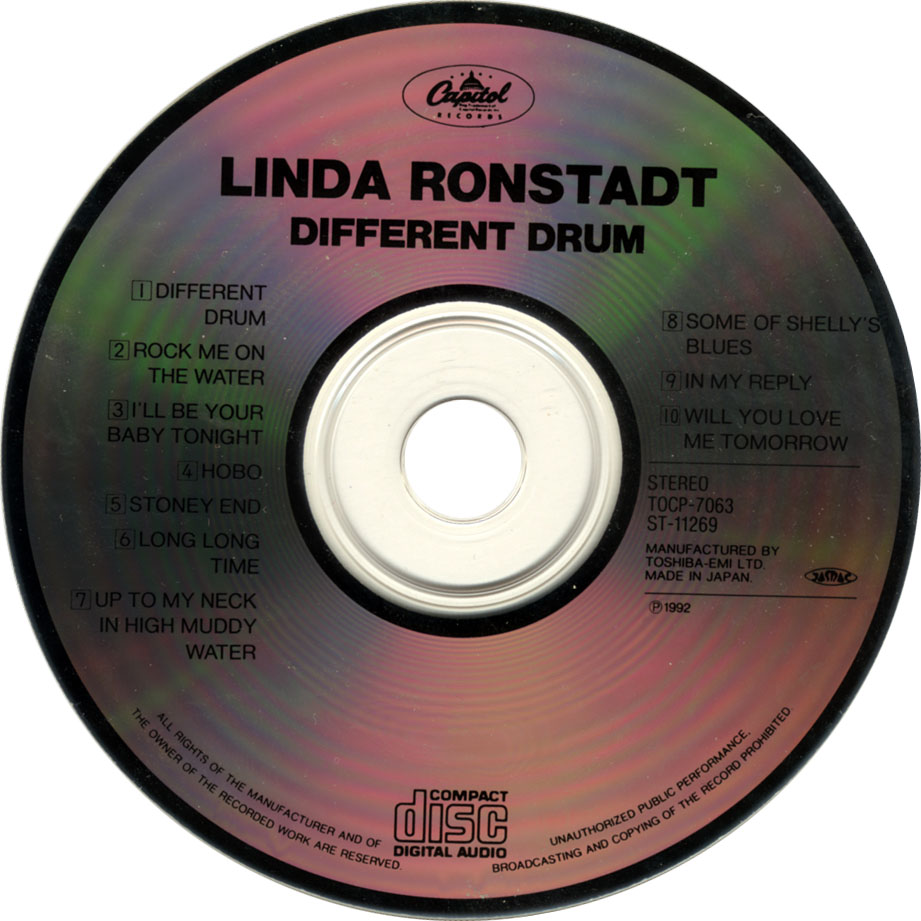 Cartula Cd de Linda Ronstadt - Different Drum