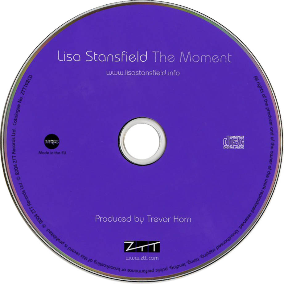 Cartula Cd de Lisa Stansfield - The Moment