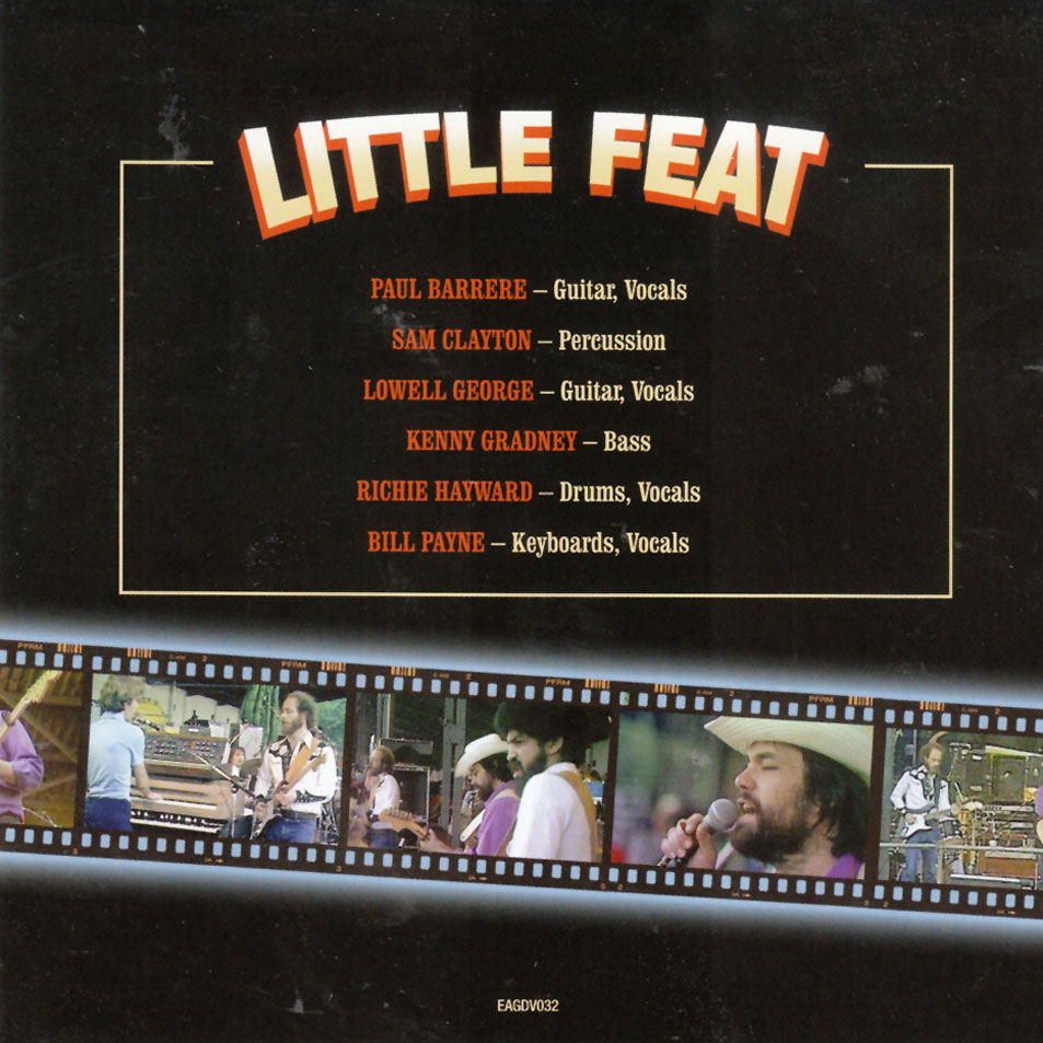 Cartula Interior Frontal de Little Feat - Live In Holland 1976