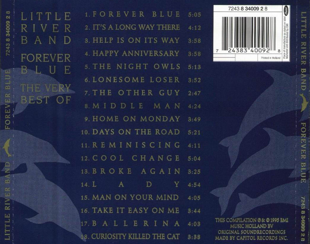 Cartula Trasera de Little River Band - Forever Blue