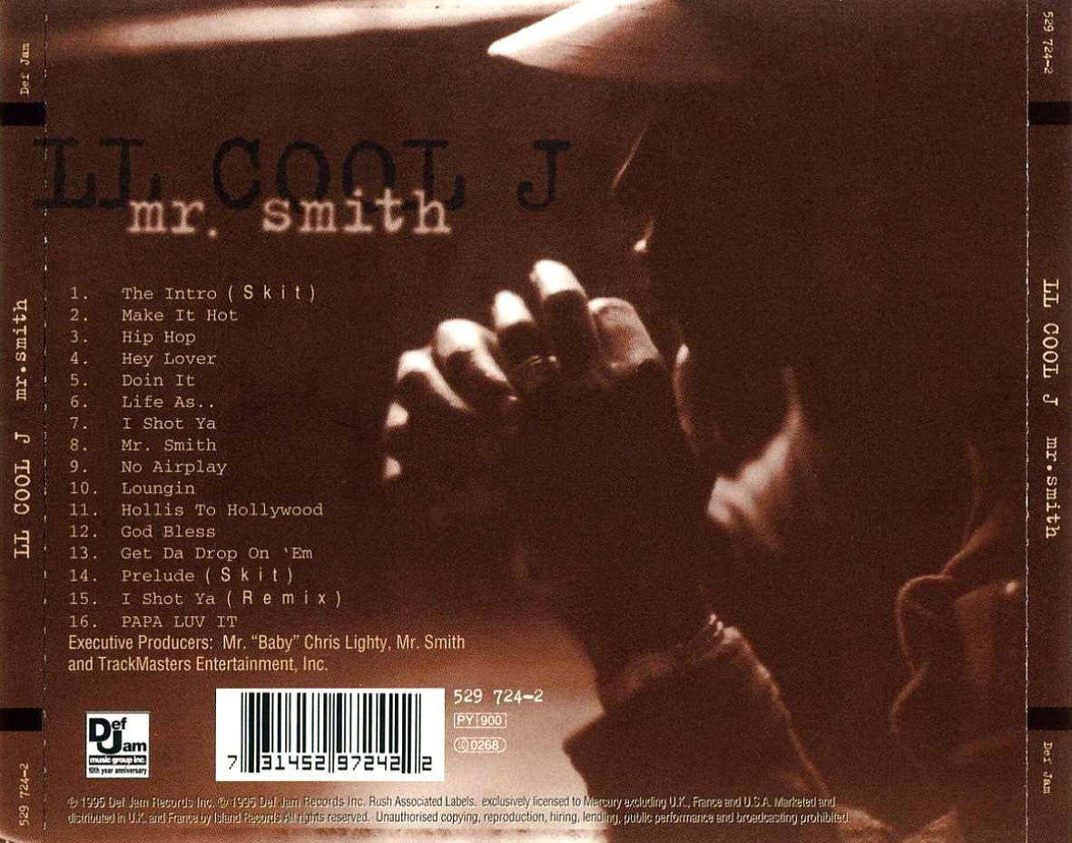 Cartula Trasera de Ll Cool J - Mr. Smith