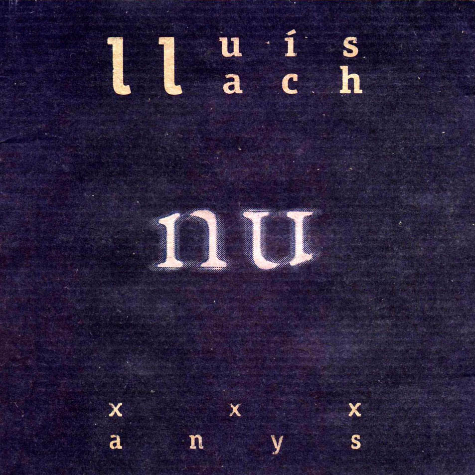 Cartula Frontal de Lluis Llach - Nu (Xxx Anys)