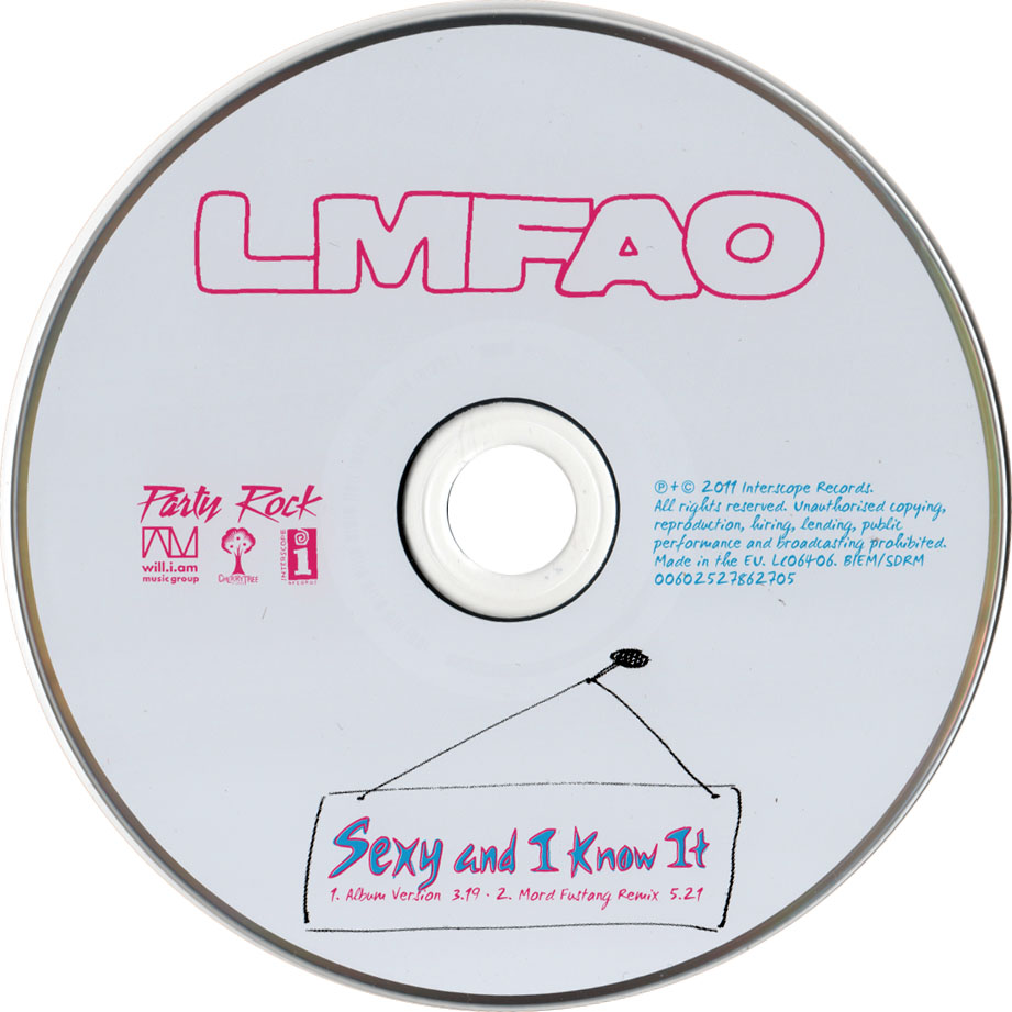 Carátula Cd de Lmfao - Sexy And I Know It (Cd Single)