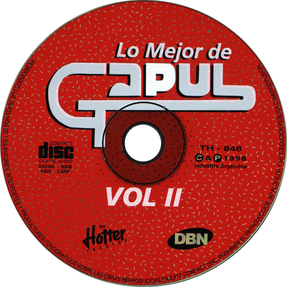 Cartula Cd de Lo Mejor De Gapul Volumen 2