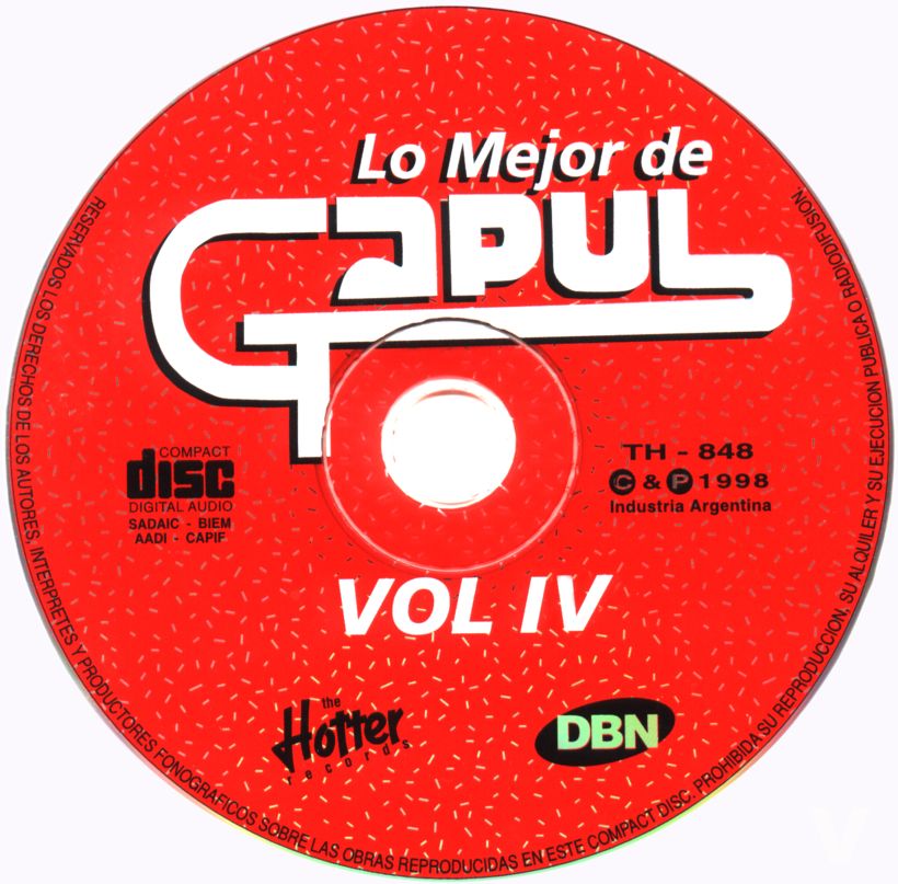 Cartula Cd de Lo Mejor De Gapul Volumen 4