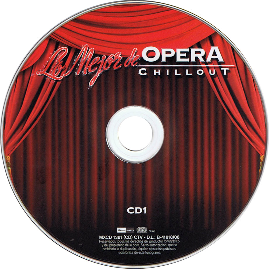 Cartula Cd de Lo Mejor De Opera Chillout 1