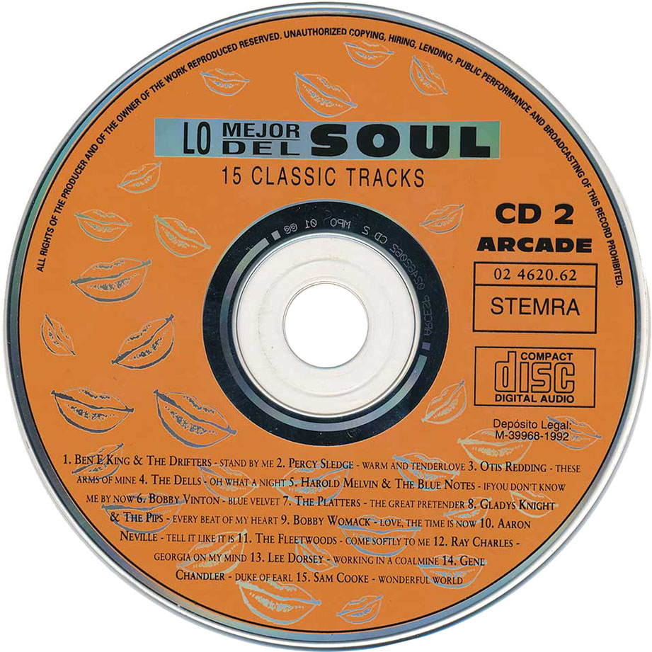 Cartula Cd2 de Lo Mejor Del Soul