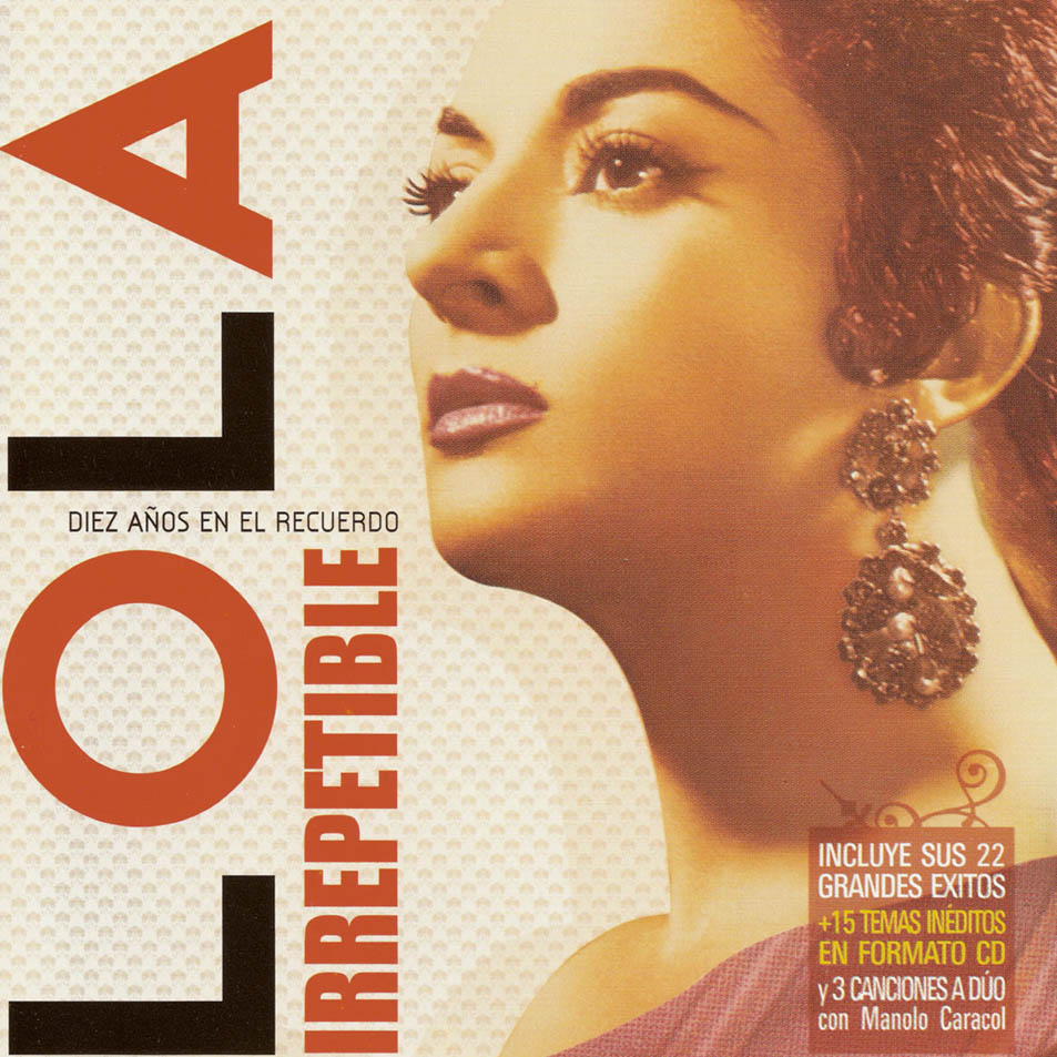 Cartula Frontal de Lola Flores - Irrepetible: Diez Aos En El Recuerdo