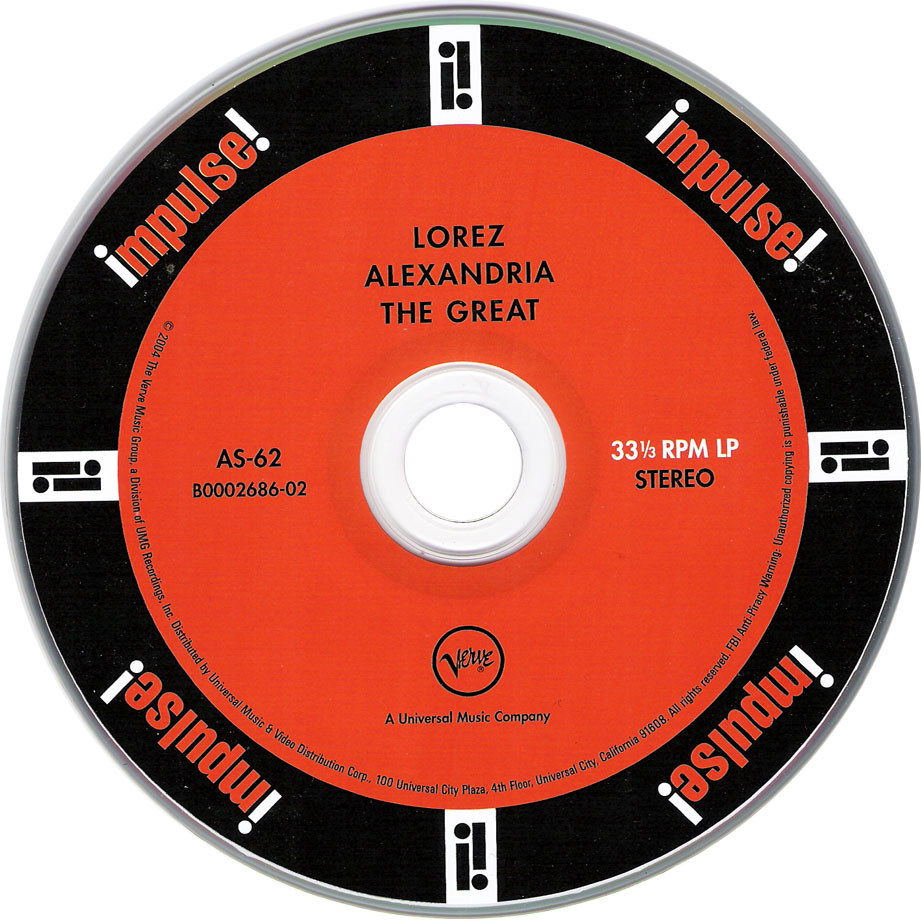 Cartula Cd de Lorez Alexandria - Alexandria The Great