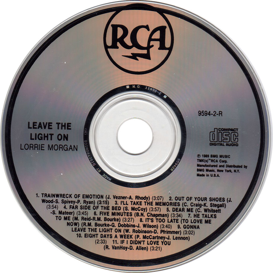 Cartula Cd de Lorrie Morgan - Leave The Light On