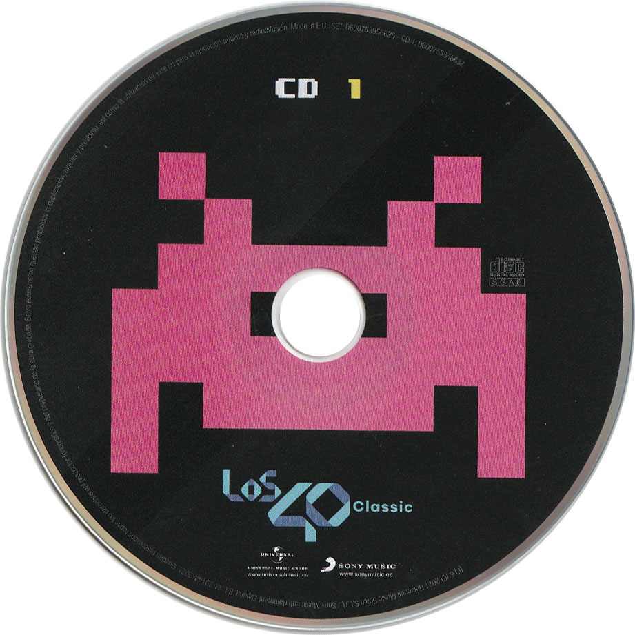 Cartula Cd1 de Los 40 Classic: La Formula Original Volumen 3