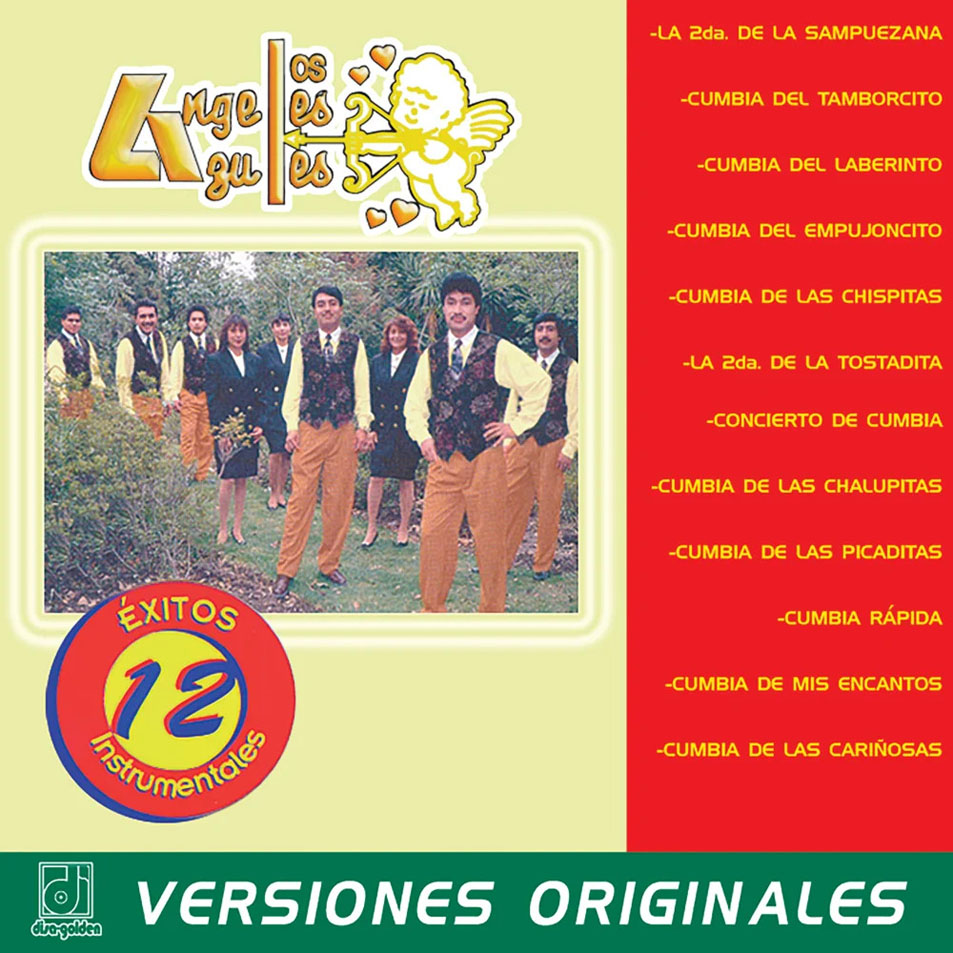 Cartula Frontal de Los Angeles Azules - 12 Exitos Instrumentales