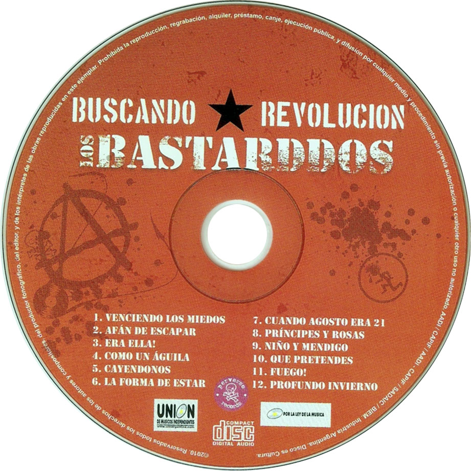 Cartula Cd de Los Bastarddos - Buscando Revolucion