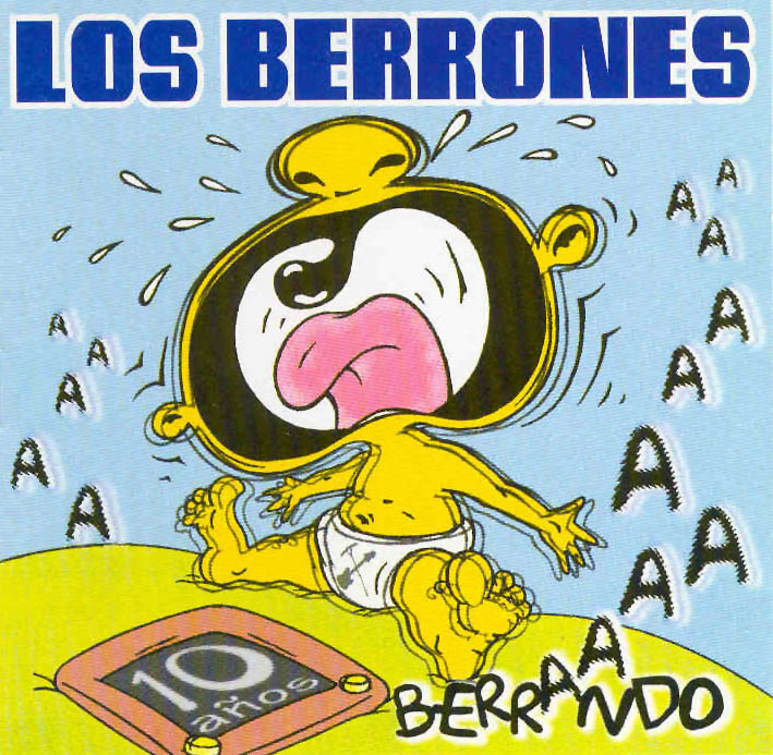 Cartula Frontal de Los Berrones - 10 Aos Berrando