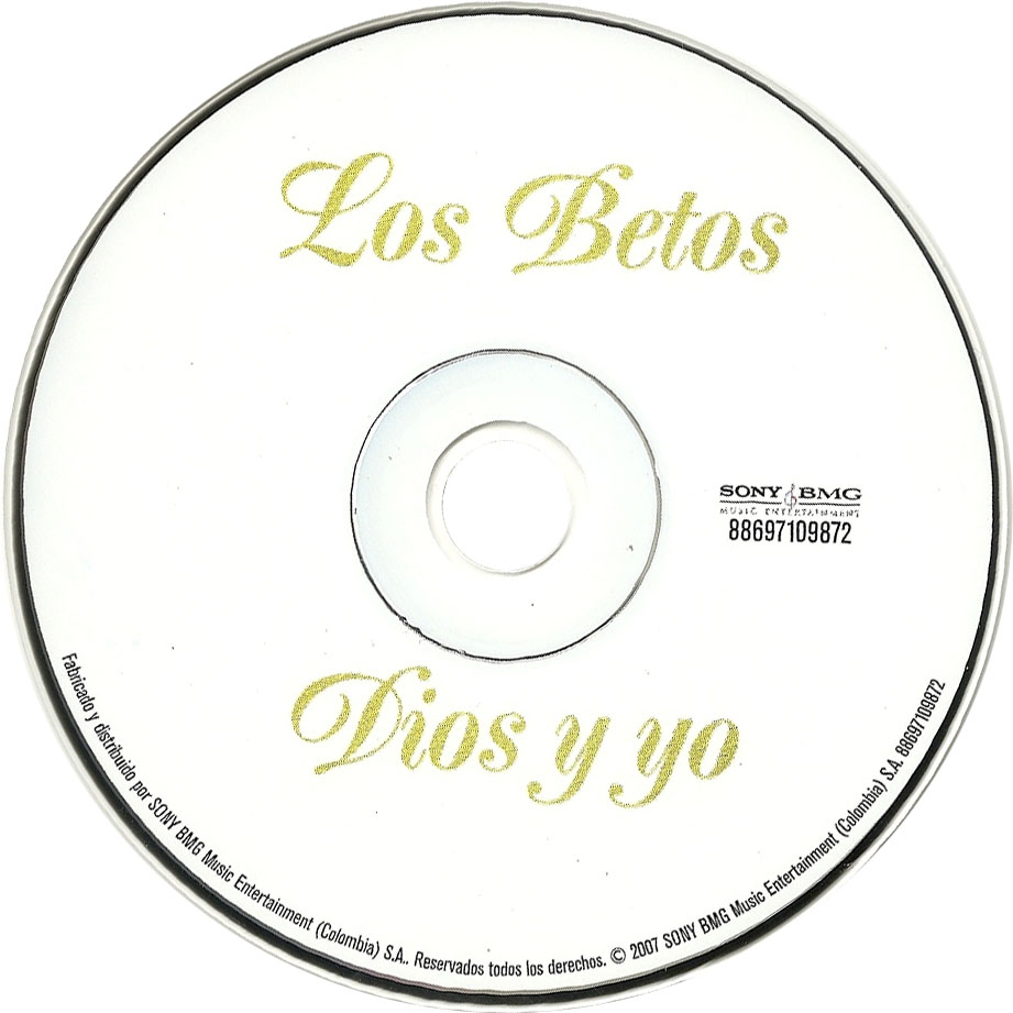 Cartula Cd de Los Betos - Dios Y Yo