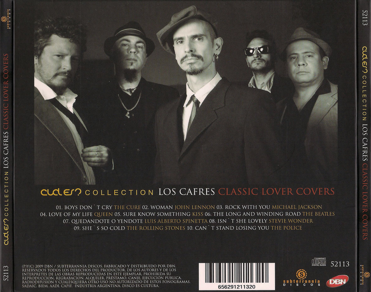 Cartula Trasera de Los Cafres - Classic Lover Covers