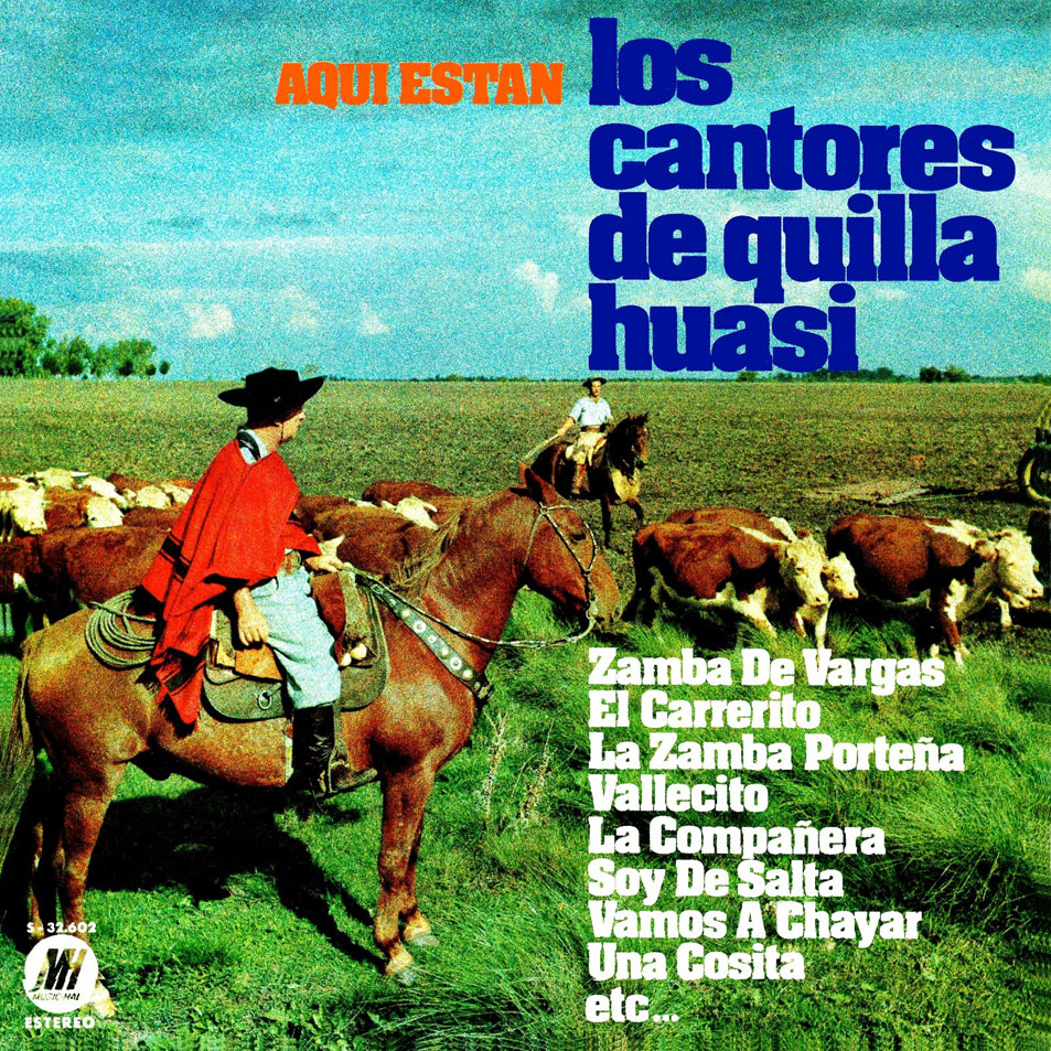 Cartula Frontal de Los Cantores De Quilla Huasi - Aqui Estan
