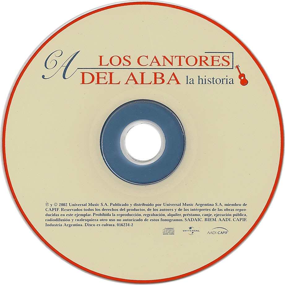 Cartula Cd de Los Cantores Del Alba - La Historia