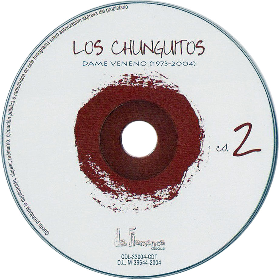 Cartula Cd2 de Los Chunguitos - Dame Veneno (1973-2004)