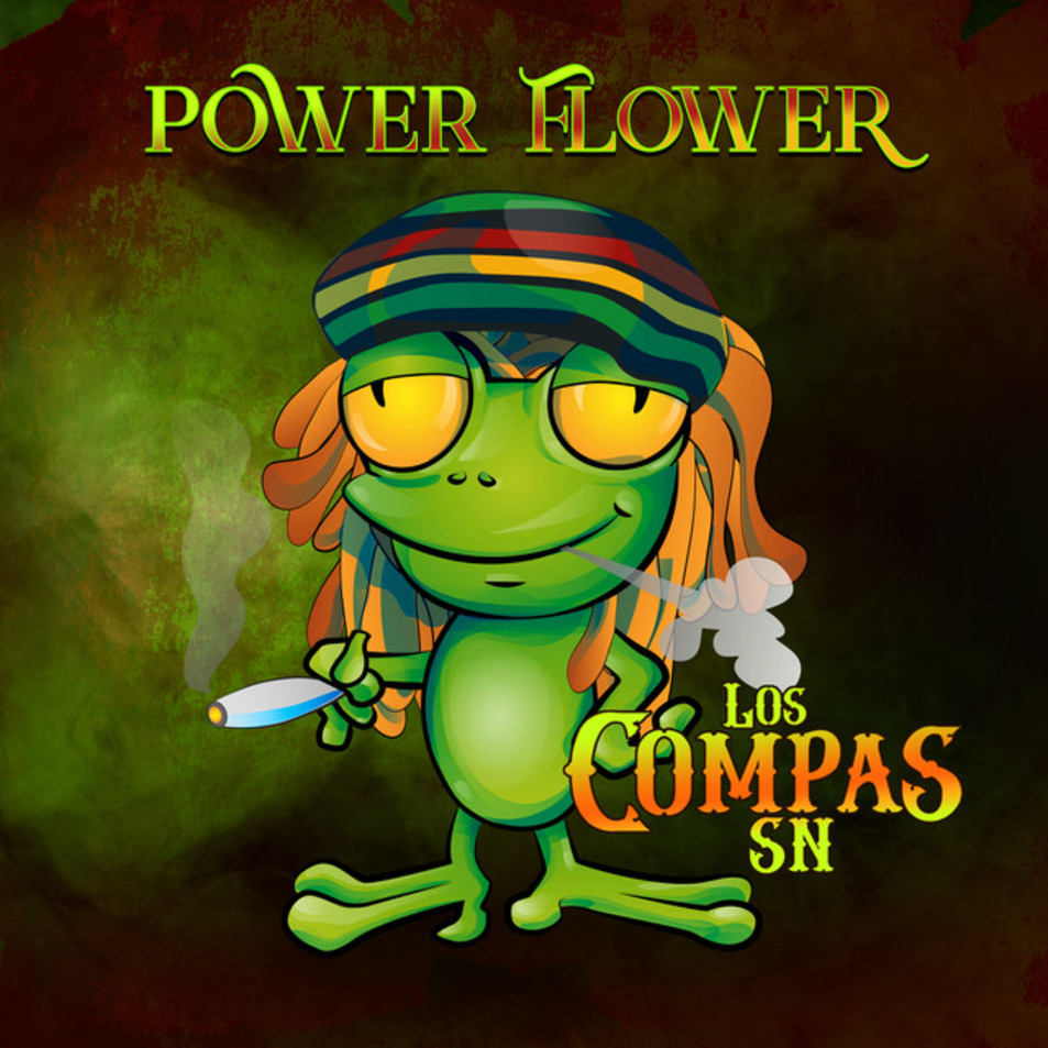 Cartula Frontal de Los Compas Sn - Power Flower (Cd Single)