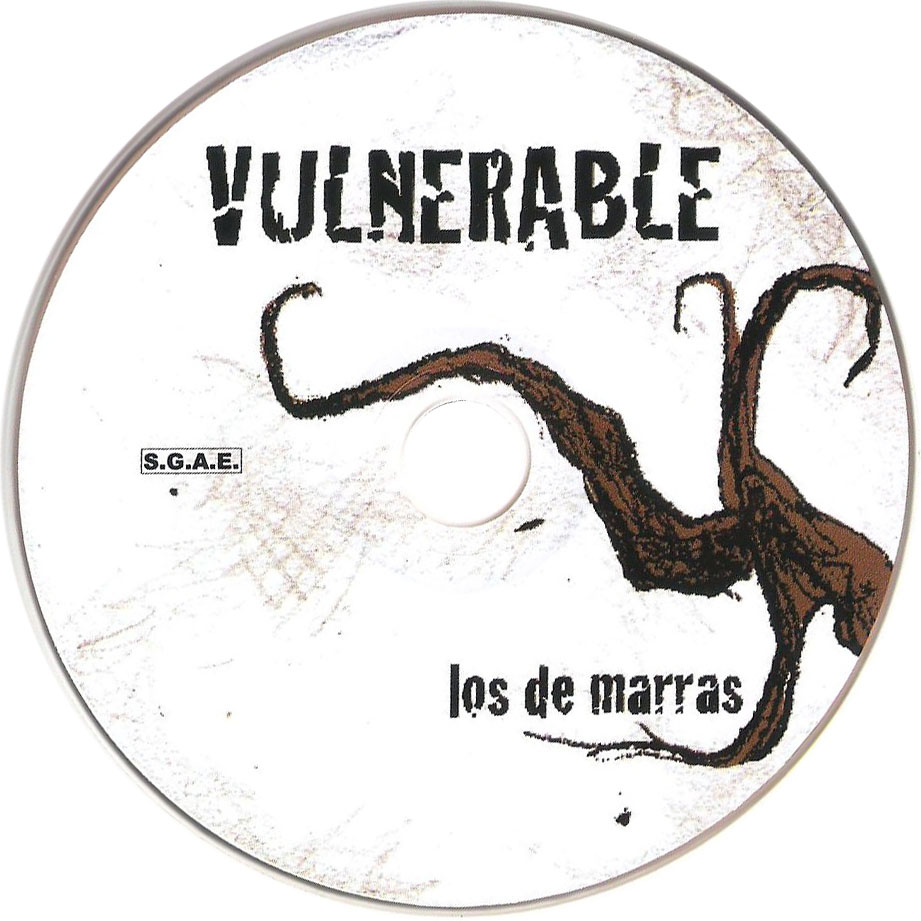 Cartula Cd de Los De Marras - Vulnerable