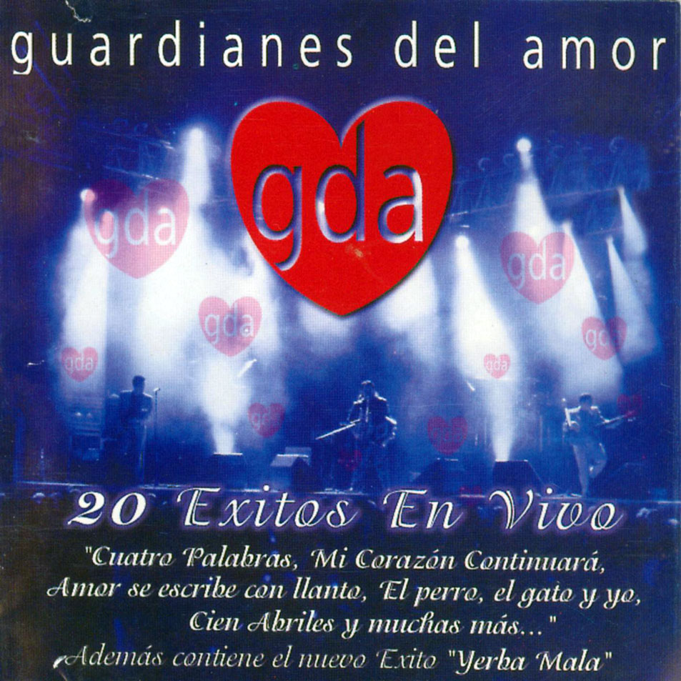 Cartula Frontal de Los Guardianes Del Amor - Exitos En Vivo