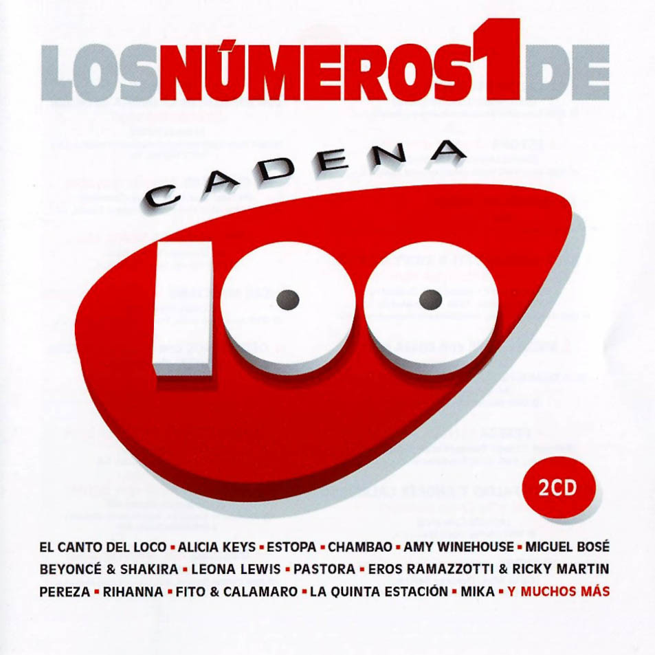 Cartula Frontal de Los Numeros Uno De Cadena 100 (2008)