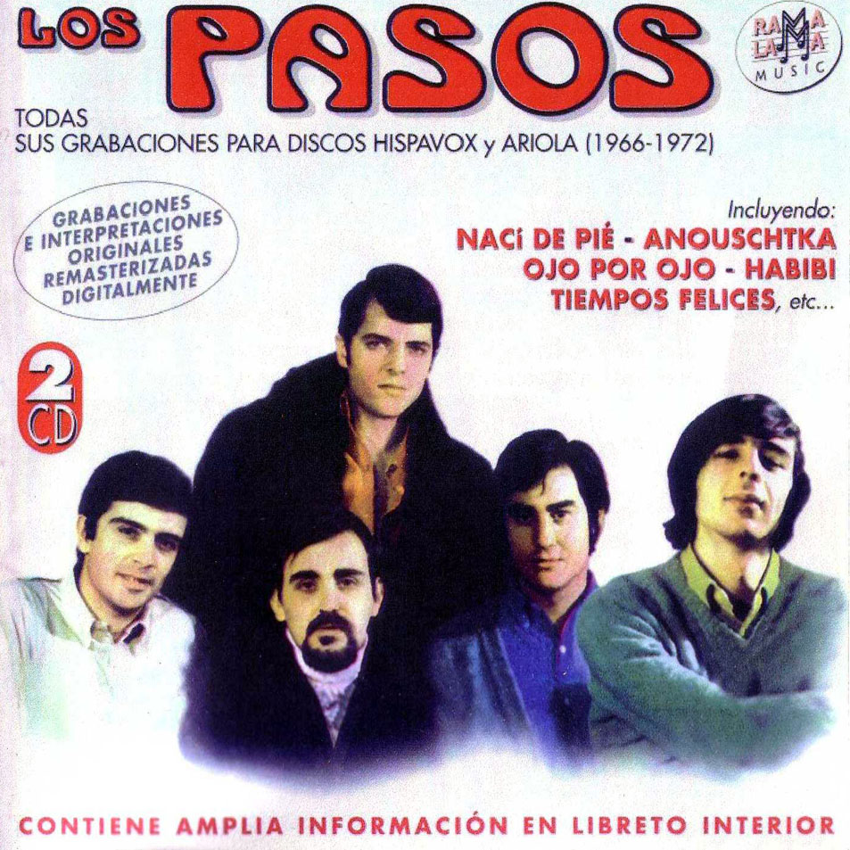 Cartula Frontal de Los Pasos - Todas Sus Grabaciones Para Discos Hispavox Y Ariola