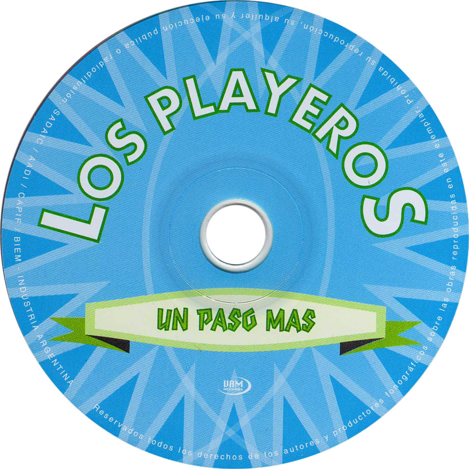 Cartula Cd de Los Playeros - Un Paso Mas