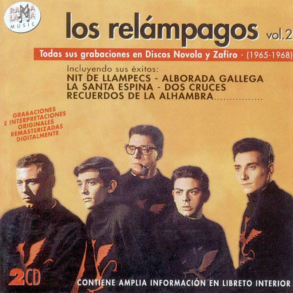 Carátula Frontal de Los Relampagos - Volumen 2 Todas Sus Grabaciones En Discos Novola Y Zafiro (1965-1968)