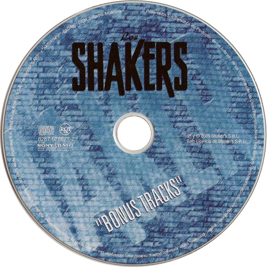Cartula Cd de Los Shakers - Bonus Tracks
