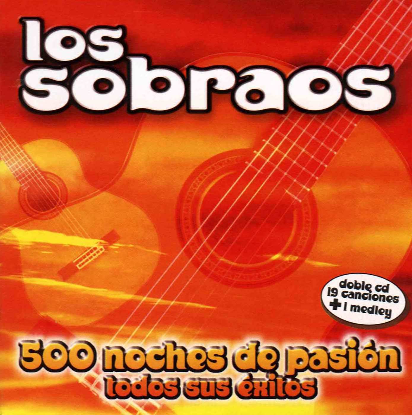Cartula Frontal de Los Sobraos - 500 Noches De Pasion (Todos Sus Exitos)