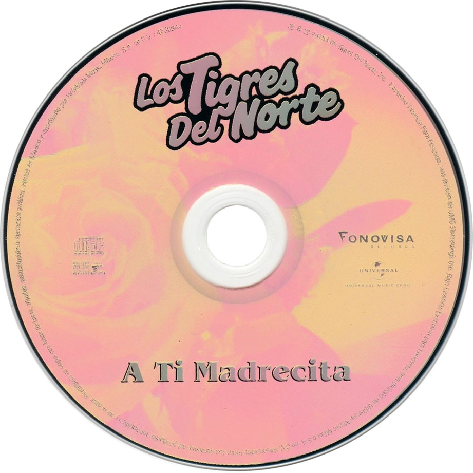 Cartula Cd de Los Tigres Del Norte - A Ti Madrecita (2015)