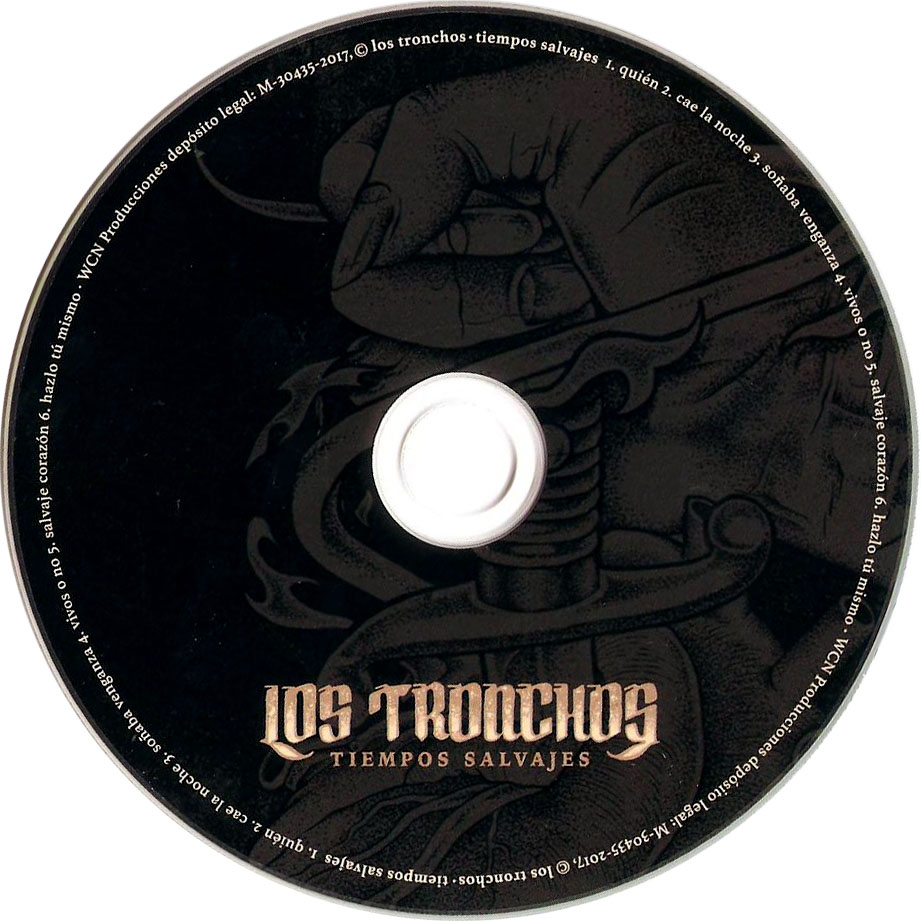 Cartula Cd de Los Tronchos - Tiempos Salvajes (Ep)