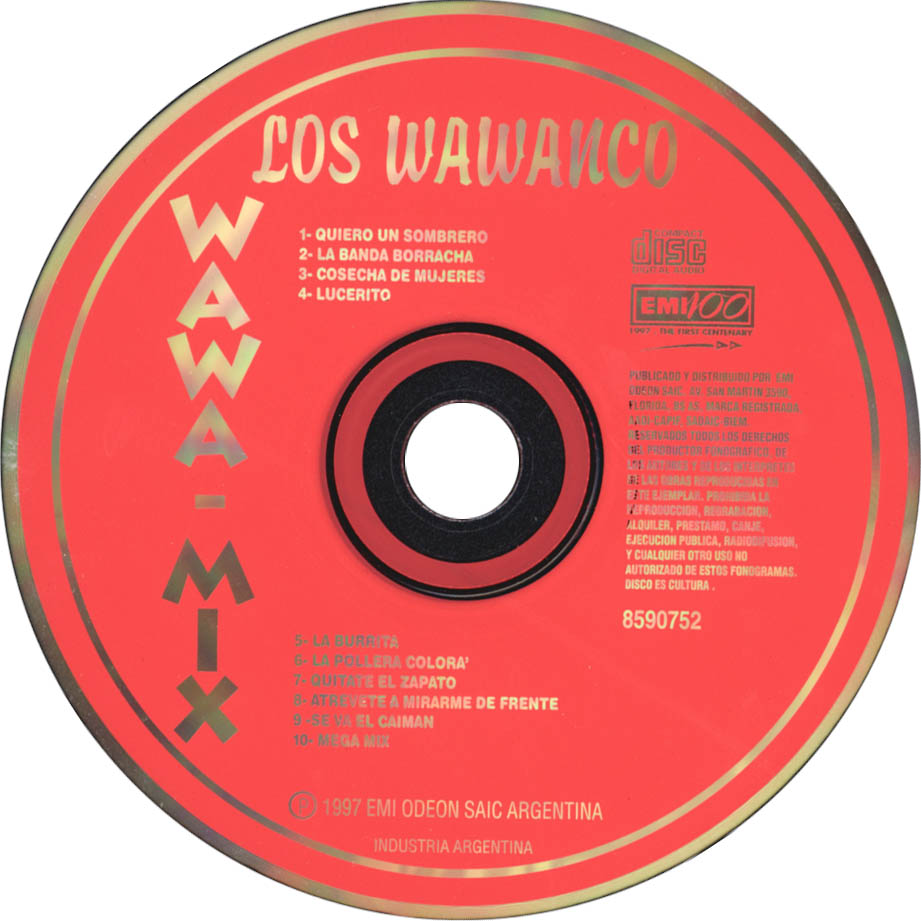 Cartula Cd de Los Wawanco - Wawa Mix