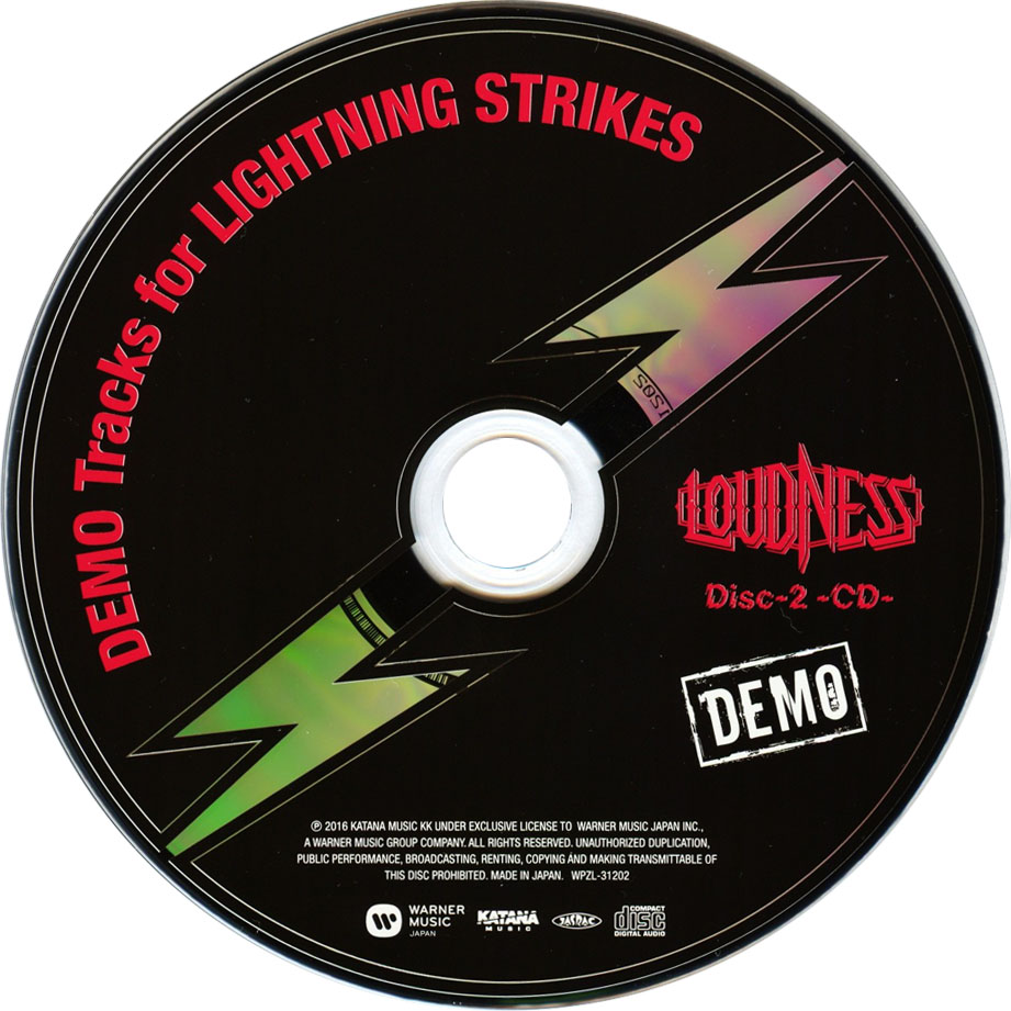 Cartula Cd2 de Loudness - Lightning Strikes (30th Anniversary)