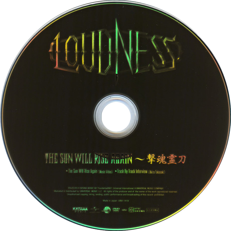 Cartula Dvd de Loudness - The Sun Will Rise Again (Japan Edition)