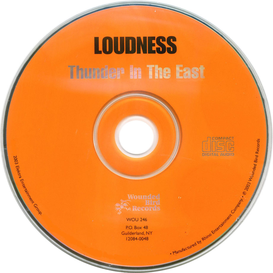 Cartula Cd de Loudness - Thunder In The East