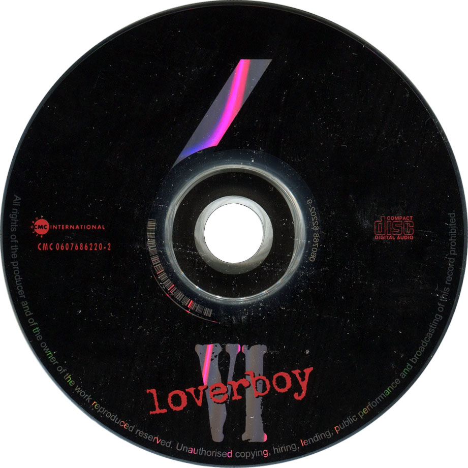 Cartula Cd de Loverboy - Six