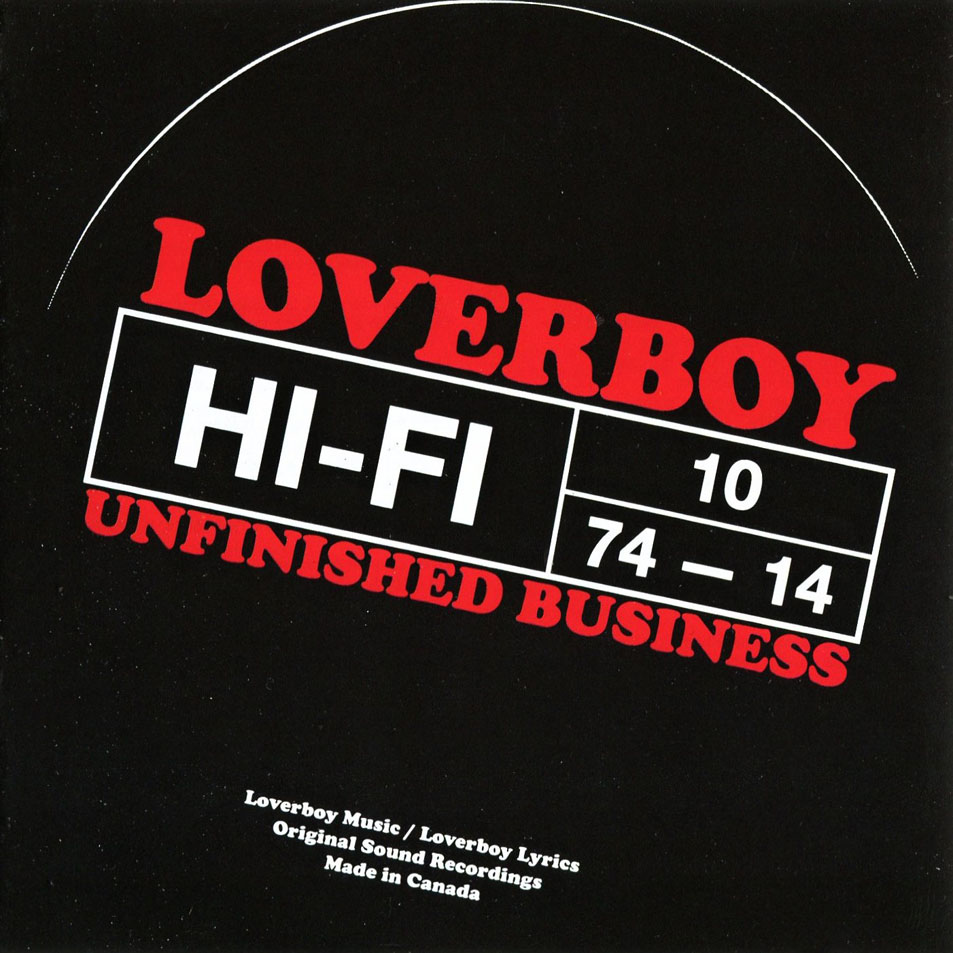 Cartula Frontal de Loverboy - Unfinished Business