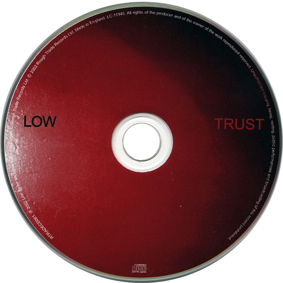 Cartula Cd de Low - Trust