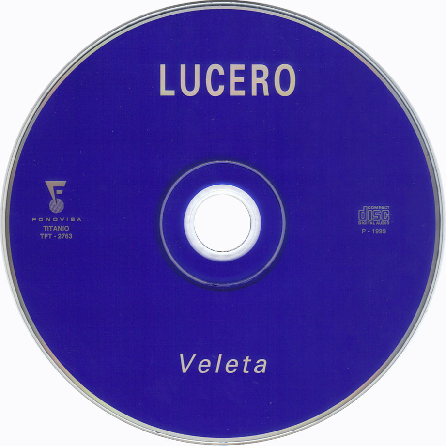 Cartula Cd de Lucero - Veleta