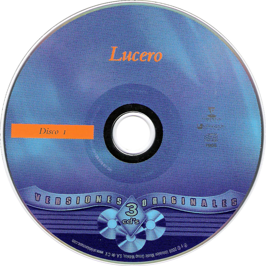 Cartula Cd1 de Lucero - Versiones Originales