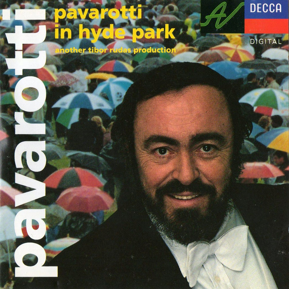 Cartula Frontal de Luciano Pavarotti - Pavarotti In Hyde Park